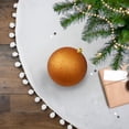 thumbnail image 2 of Northlight 4" Shatterproof Holographic Glitter Christmas Ball Ornament - Orange, 2 of 4