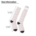 thumbnail image 5 of Daiia Sports Socks Floral Printed Novelty Crew Socks for Men Women Knee High Socks Cotton Socks Soft & Breathable Support Unisex Socks, 5 of 9