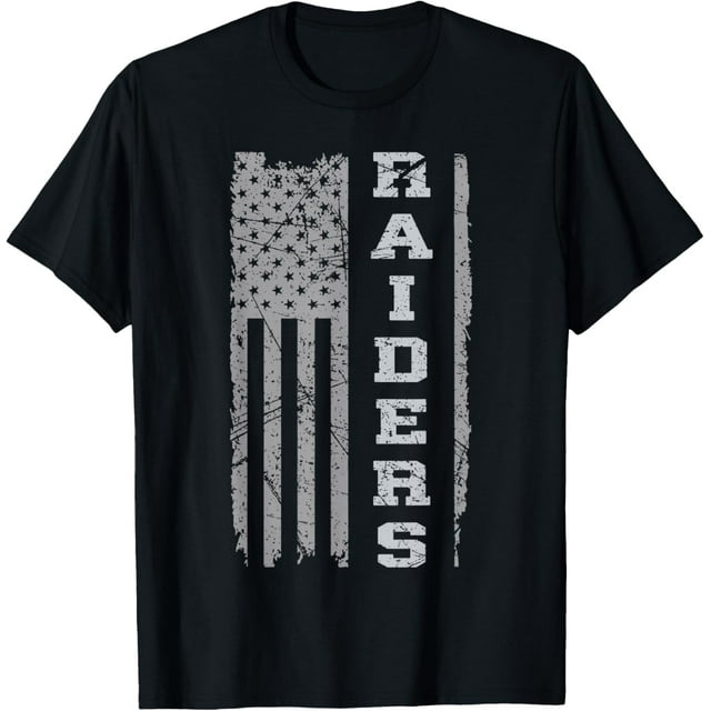 Raiders Name Usa Flag Gift Men Camiseta de manga corta