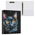 thumbnail image 2 of joogoo Cat Art Print Hardcover 3 Ring Binder 1.5" Round Rings Interior Pockets Binders Organizer 2 Pack, 2 of 9