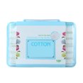 thumbnail image 1 of 120 Sheets Cotton Square Exfoliating Cotton Pad Facial Wipe for Makeup Removing, 1 of 7