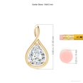 thumbnail image 3 of ANGARA IGI Certified Lab Grown 1.5 Ct Diamond Twist Bale Pendant for Women in 14K Yellow Gold (Size-10x6.5mm| Color-F-G| Clarity-VS) | Anniversary, Jewelry Gift for Women | Lab-Grown Diamond Necklace, 3 of 8