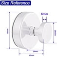 thumbnail image 6 of Suction Cup Hooks for Shower, Removable Towel Hooks for Bathroom Window Glass Door Wall, Bath Robe Looafh Hook for Hanging - 2 Pack, 6 of 6