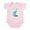 Petal Pink, variant on - Grandma's Little Peanut Infant Bodysuit - Baby Light Bodysuit, Size Newborn - 24 Months