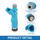 thumbnail image 4 of Inyector de combustible Unique Bargains No.23250-29015 boquilla de inyección de combustible para Toyota Yaris Vitz 1999-2005 1.0L 1.3L Azul 4 Pcs, 4 of 6