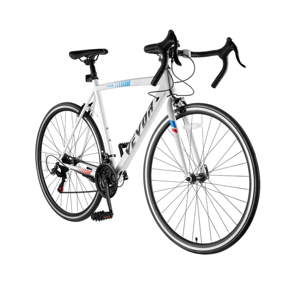 VEVOR Vélo de Route Vélo de Course 700C Shimano 21 Vitesses Cadre en Acier au Carbone Frein à Étrier
