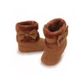 thumbnail image 4 of Infant Unisex Warm Fur Lining Soft Boots Baby Winter Ankle Non-Slip Rubber Texture Sole Toddler Winter Snow Crib Shoes, 4 of 5