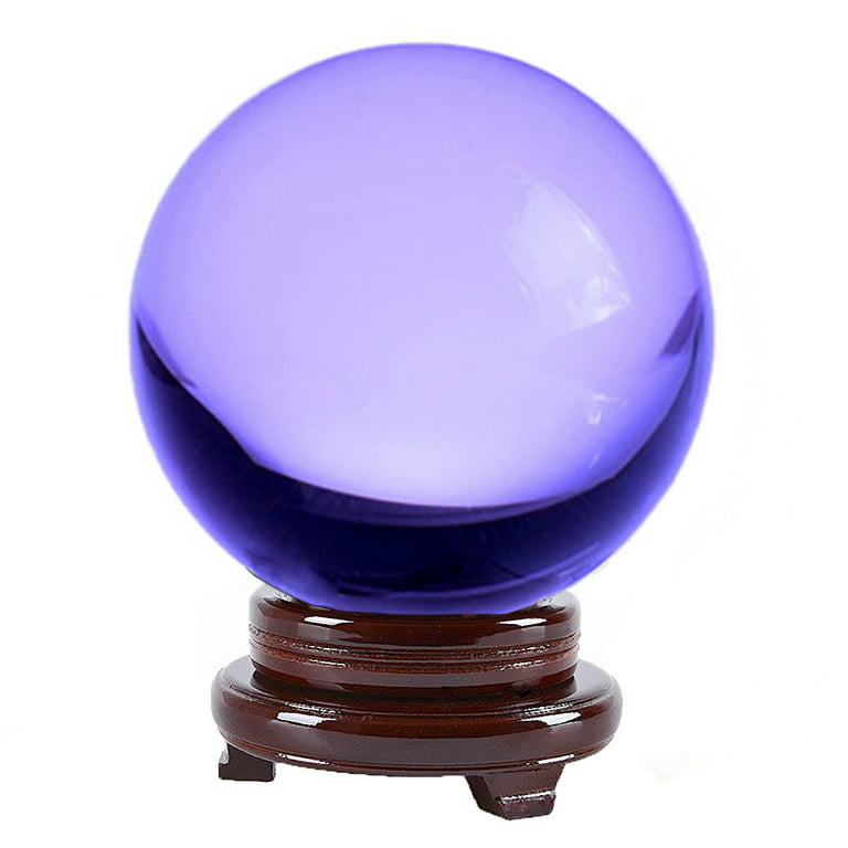 Amlong Crystal 6 (150mm) Crystal Ball with Wood Stand