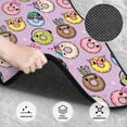 thumbnail image 3 of Wukai Cartoon Donuts Front Car Floor Mats Four-Piece Set Front & Rear Universal Car Floor Mats for SUVs, Trucks, Sedans, 3 of 7