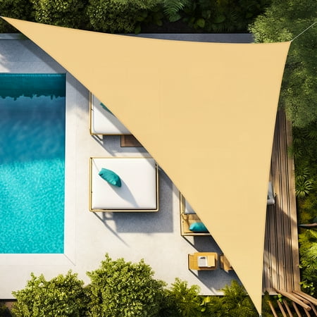 Artpuch 20 x23 x30.5  Customize Sun Shade Sail Sand UV Block 185 GSM Commercial Triangle Outdoor Covering for Backyard  Pergola  Pool (Customized Available) AT-10T