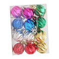 thumbnail image 4 of 12 piezas de adornos de bolas de Navidad colgantes para fiestas, adornos colgantes para árbol de Navidad, decoración navideña para Acción de Gracias, Romboidal, 4 of 8