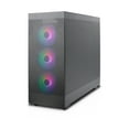 thumbnail image 2 of Rosewill Helium Flow Black Mid Tower Computer Gaming Case, TG & Mesh Panel, ATX, Tool-less, High-Airflow, 4x 120mm PWM ARGB Fan, 2 of 9