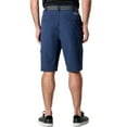 thumbnail image 3 of Iron Co Men's Belted Stretch Performance Hybrid Cargo Shorts (Varsity Blue, 34), 3 of 5