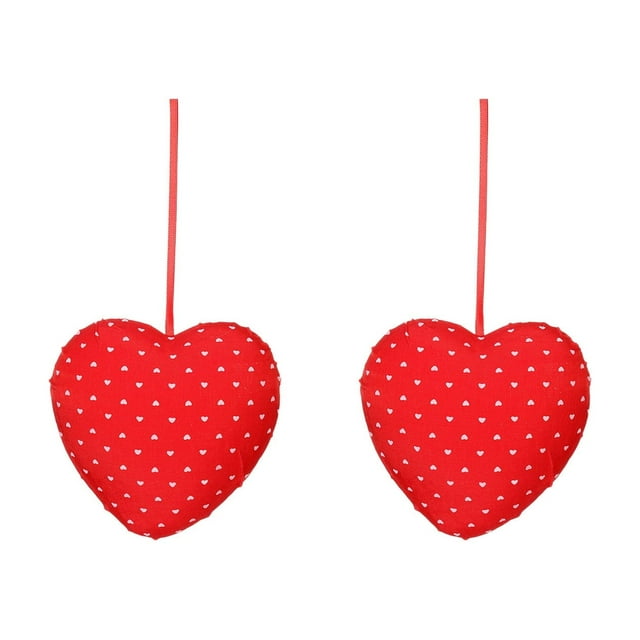 Specollect 8 Pcs Valentines Day Heart Pendant Red 3D Foam Hearts Wedding Party Decoration Romantic Ornament