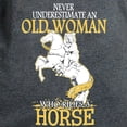 thumbnail image 3 of CafePress - Never Underestimate An Old Woman Who Rides T Shirt - Women's Traditional Fit Dark T-Shirt, 3 of 4