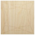 thumbnail image 1 of Princess Cut Square Brilliant Gem Diamond Jewelry Wood Shape Unfinished Piece Cutout Craft DIY Projects - 4.70 Inch Size - 1/8 Inch Thick, 1 of 7