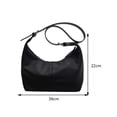 thumbnail image 3 of Bolso de mano para mujer, bolso de mano que combina con todo, bolsos cruzados, bolso informal Hobo (negro), 3 of 8
