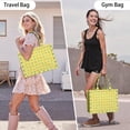 thumbnail image 6 of Large Capacity Tote Bag,Yellow Lemon Slices Green Pattern Handbag Fashion Luxury Tote Bag,15.7"x13"x 5.1" Inches,Laptop Compatible, 6 of 6