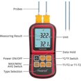 thumbnail image 3 of Dual Channel Digital Thermometer With Two Type K Thermometers With Lcd Backlight For K/j/t/e/r/s/n Thermocouple, 3 of 5