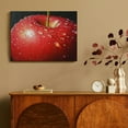 thumbnail image 4 of SUMAAFU Red Apple Wall Decor Canvas Art for Home and Kitchen 16x12in, 4 of 6