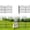 With Door, variant on 8-Panel No-Dig Garden Fence – 40"H x 17.58'L, Reinforced Square Tube Rustproof Animal Barrier, Decorative Metal Fencing for Yard, Garden & Pet Play Areas