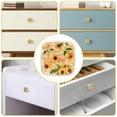 thumbnail image 5 of 4 Pieces Set Drawer Pulls Handle Square Wardrobe Cabinet Knobs with Stainless Steel Screws Furniture Kitchen Decor, 5 of 5