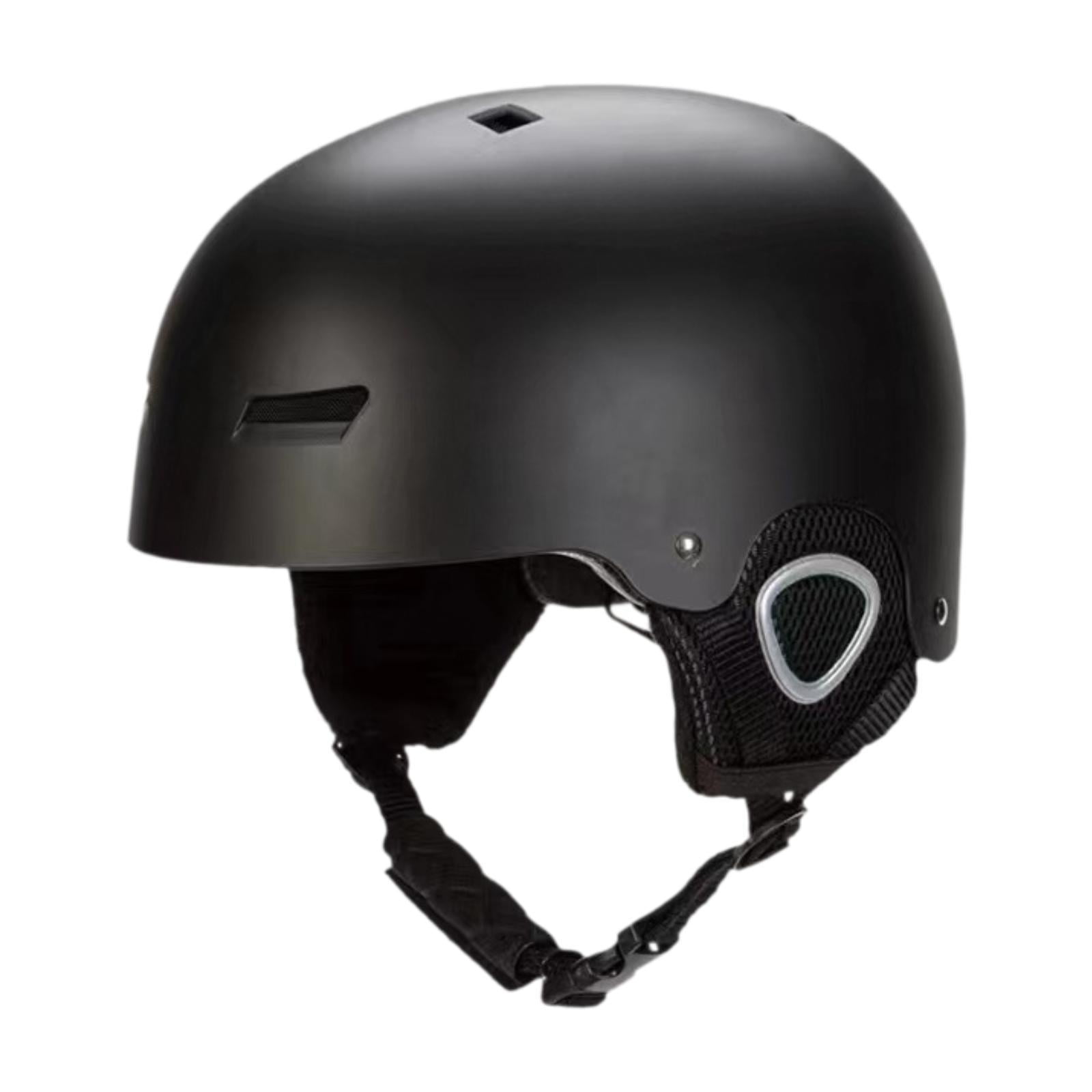 figatia Ski Helmet Skateboard Helmet Detachable Lining Sports Helmet Snow Helmet for Winter Sports Rock Climbing Skateboard Men Women Black L