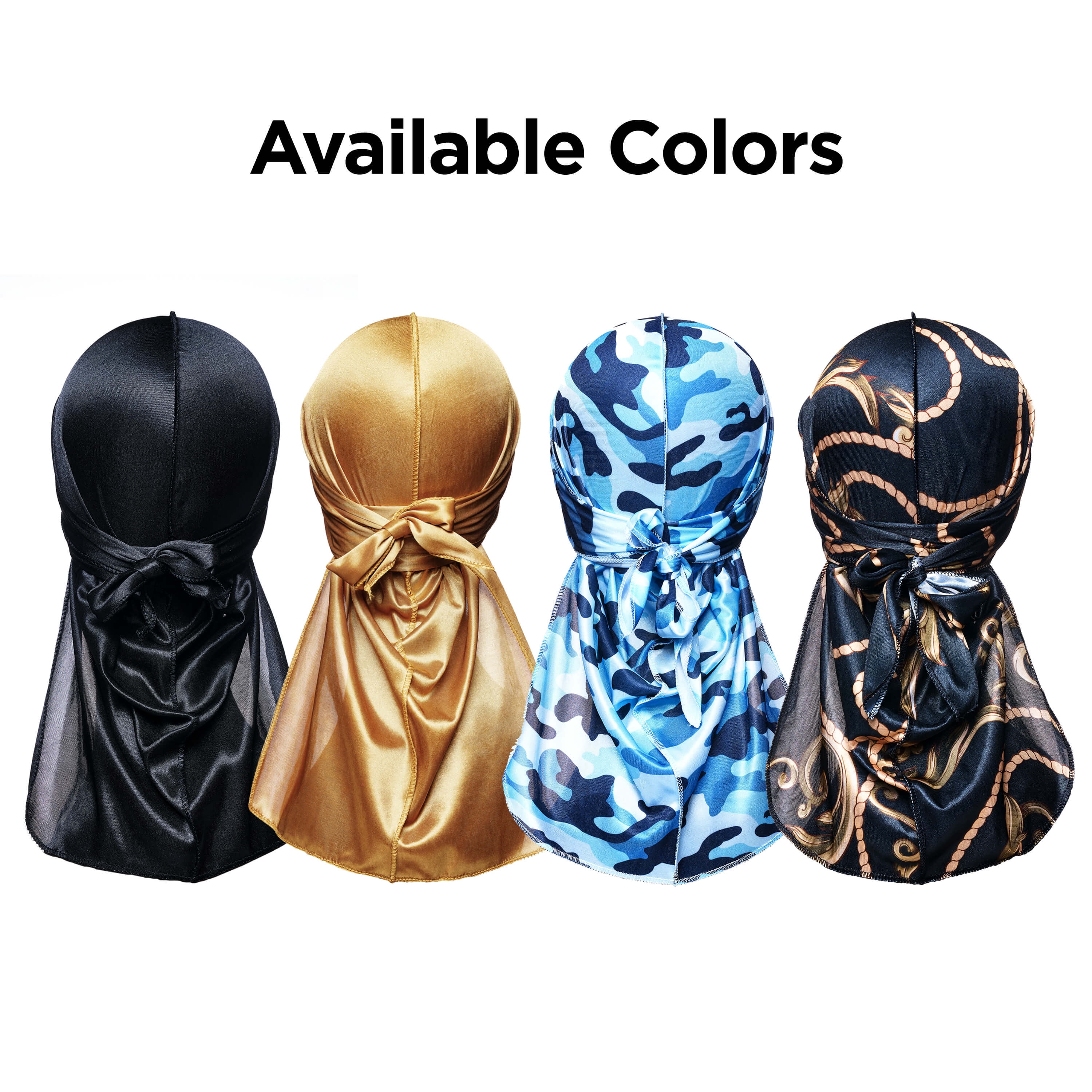 Power Wave Silky Satin Military Durag - Blue Camo