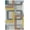 Navy, Gray, Mustard / Harlech, variant on Hauteloom Harlech Wool Living Room, Bedroom Area Rug - Contemporary - Navy, Gray, Mustard - 9'9" Round