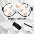 thumbnail image 4 of Salouo Funny Chicken Pattern Sleep Mask,Sleep Eye Mask & Blindfold Eye Sleep Shade Cover with Elastic Strap Soft Eye Cover Eyeshade for Night Sleeping Travel & Nap, 4 of 7