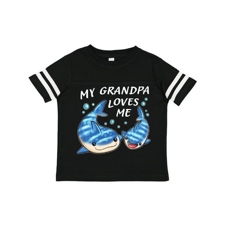 

Inktastic My Grandpa Loves Me- Whale Shark Gift Toddler Boy or Toddler Girl T-Shirt