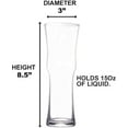 thumbnail image 5 of Tall Napoli Hurricane Cocktail Glasses - Handcrafted Cocktail Glass Set (15oz), 5 of 9