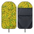 thumbnail image 6 of POLERO Car Seat Towel Cover Pocket Design Microfiber, Compatible with Truck Seat Automotive, for Trucks Cars Vans, Yellow Banana Print, 6 of 7