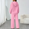 thumbnail image 4 of Womens 2 Piece Outfits Lounge Fall Fashion Sets Oversized Sweatshirts Wide Leg Pants Sweatsuits Winter Clothes, 4 of 5