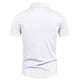 thumbnail image 4 of pstuiky Mangas cortas para hombre, Camisa informal de negocios de color liso con solapa y botones de manga corta para hombre camisetas de hombre l, 4 of 6