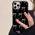 thumbnail image 3 of Full Screen Pink Silk Ribbon Phone Case Compatible for Iphone 13 Pro MAX 12 11 X XR XS Max 15 14 13 12 11 Soft Protective Cover Fashion Shockproof Casing, 3 of 5