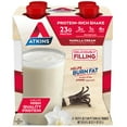thumbnail image 2 of (3 pack) Atkins Meal Size Protein-Rich Shake, Vanilla Cream, Keto Friendly, 4 Count, 2 of 9