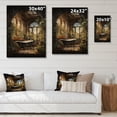 thumbnail image 4 of Designart "Vintage Tile Bathroom II" Floral Print on Natural Pine Wood, 4 of 5