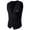 Black, variant on HUANBAI Men's Suit Vest V Neck Silm Fit Solid Formal Suit Waist Coat Lightweight For Wedding Prom Business