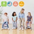 thumbnail image 6 of ECR4Kids Active Storage Wobble Stool, 15in Seat Height, Children's Furniture, Light Purple/Light Grey, 6 of 9
