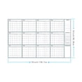 thumbnail image 2 of Grand Calendrier Mural Réutilisable Non Daté pour l'Organisation et la Planification de la Maison et de l'École 55x34 Pouces, 2 of 6