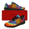 thumbnail image 3 of Uminder Womens Tennis Shoes Peace Tie Dye Sneakers Black Shoes Size 6, 3 of 5