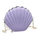 thumbnail image 3 of Bolso de hombro con forma de concha Yuyangstore Monedero novedoso con cremallera Violeta, 3 of 8