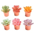 thumbnail image 2 of HavenCraft Artificial Potted Plants Faux Square Pot Decor Plants Artificial Potted Faux Plant In Square Pots for Home Bathroom Desk Shelf Decor Orange, 2 of 9