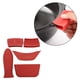 thumbnail image 5 of Soporte de mango caliente de silicona Baoblaze 5 unids set piezas de protección térmica rojo, 5 of 8