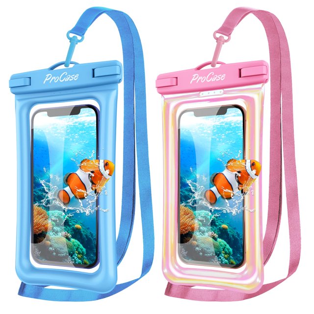 Funda impermeable ProCase para iPhone y Galaxy de 7 pulgadas, paquete de 2