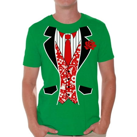 2019 Christmas Gifts For Him Awkward Styles Red Tuxedo Christmas Tshirt Men's Tuxedo Ugly Christmas T Shirt Xmas Tuxedo Shirts Funny Christmas Outfit Xmas Party Gifts for Him Christmas Blazer Shirt Christmas Shirts for Men ()