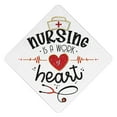 thumbnail image 3 of Nursing is a Work of Heart Grad Cap Tassel Topper, 3 of 9
