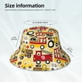 thumbnail image 3 of Fotbe Vehicles Sombrero Tipo Pescador con Estampado – Sombrero de Sol de Algodón de Moda para Playa, Golf, Pesca, 3 of 6