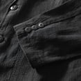 thumbnail image 5 of Women's Blazer Casual Sport Coats Linen Suit Jackets Business Lapel Linen Jackets Color Black Size XXXL, 5 of 6